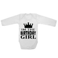Im The Birthday Girl - Long Sleeve Baby Vests