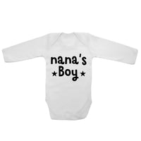 Nana's Boy - Long Sleeve Baby Vests