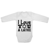 I Love You Latke - Long Sleeve Baby Vests