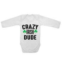 Crazy Irish Dude - Long Sleeve Baby Vests