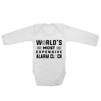 World's Most Expensive Alarm Clock - Long Sleeve Baby Vests