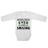 When Irish Eyes Are Smiling - Long Sleeve Baby Vests