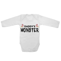 Daddy's Monster - Long Sleeve Baby Vests