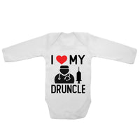 I Love My Druncle - Long Sleeve Baby Vests