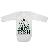 A Wee Bit Irish - Long Sleeve Baby Vests