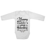 Mummy And Daddy's Little valentine - Long Sleeve Baby Vests