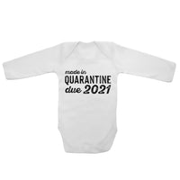 Made In Quarantine Due 2021 - Long Sleeve Baby Vests