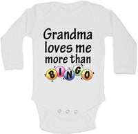 Grandma Loves Me More Than Bingo - Long Sleeve Vests