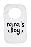 Nana's Boy - Boys Girls Baby Bibs