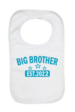 Big Brother EST. 2022 - Boys Girls Baby Bibs