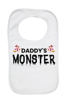 Daddy's Monster - Boys Girls Baby Bibs