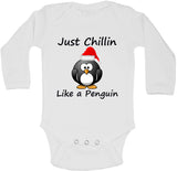 Just Chillin Like A Penguin - Long Sleeve Vests