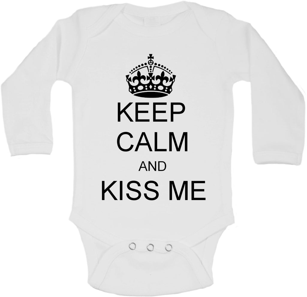 Keep Calm And Kiss Me - Long Sleeve Vests