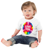 Soft Cotton Baby T-shirt Rainbow Love You Gift Present for Boys & Girls Key Workers
