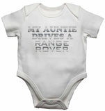 My Auntie Drives a Range Rover - Baby Vests Bodysuits for Boys, Girls