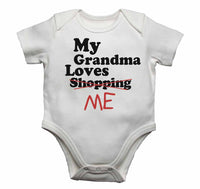 My Grandma Loves Me not Shopping - Baby Vests