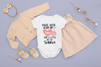 Made with a Lot of Love and a Little Science Baby Bodysuit