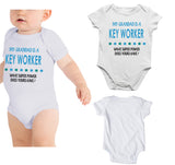Soft Baby Vests My Grandad a Is A Key Worker What Super Power Does Yours Have? Present
