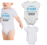 Soft Baby Vests My Daddy a Is A Key Worker What Super Power Does Yours Have? Present