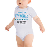 Soft Baby Vests My Nana Is A Key Worker What Super Power Does Yours Have? Present