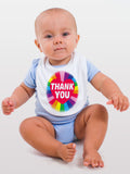 Soft Cotton Baby Bib Funny Rainbow Thank You Gift Present for Boys & Girls Key Workers