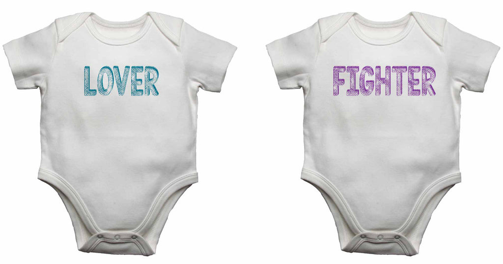 Lover Fighter - Twin - Baby Vests Bodysuits for Boys, Girls