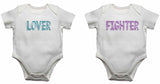 Lover Fighter - Twin - Baby Vests Bodysuits for Boys, Girls