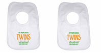 My Mum Grows Twins What Super Power Does Yours Have? Twin Baby Bibs