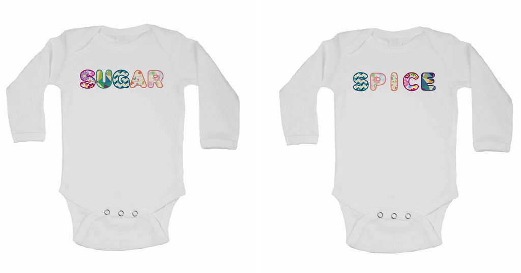 Suger Spice - Twin - Long Sleeve Baby Vests