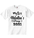 My 1st Valentine's Day 2021 - Baby T-shirts