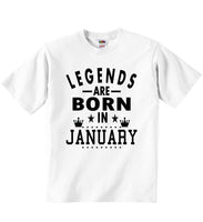 Legends Are Born In January - Baby T-shirts