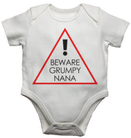 Beware Grumpy Nana - Baby Vests Bodysuits