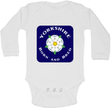 Yorkshire Born And Bred - Long Sleeve Vests for Girls