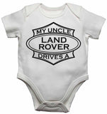 My Uncle Drives a Landrover - Baby Vests Bodysuits for Boys, Girls