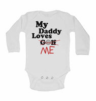 My Daddy Loves Me not Golf - Long Sleeve Baby Vests